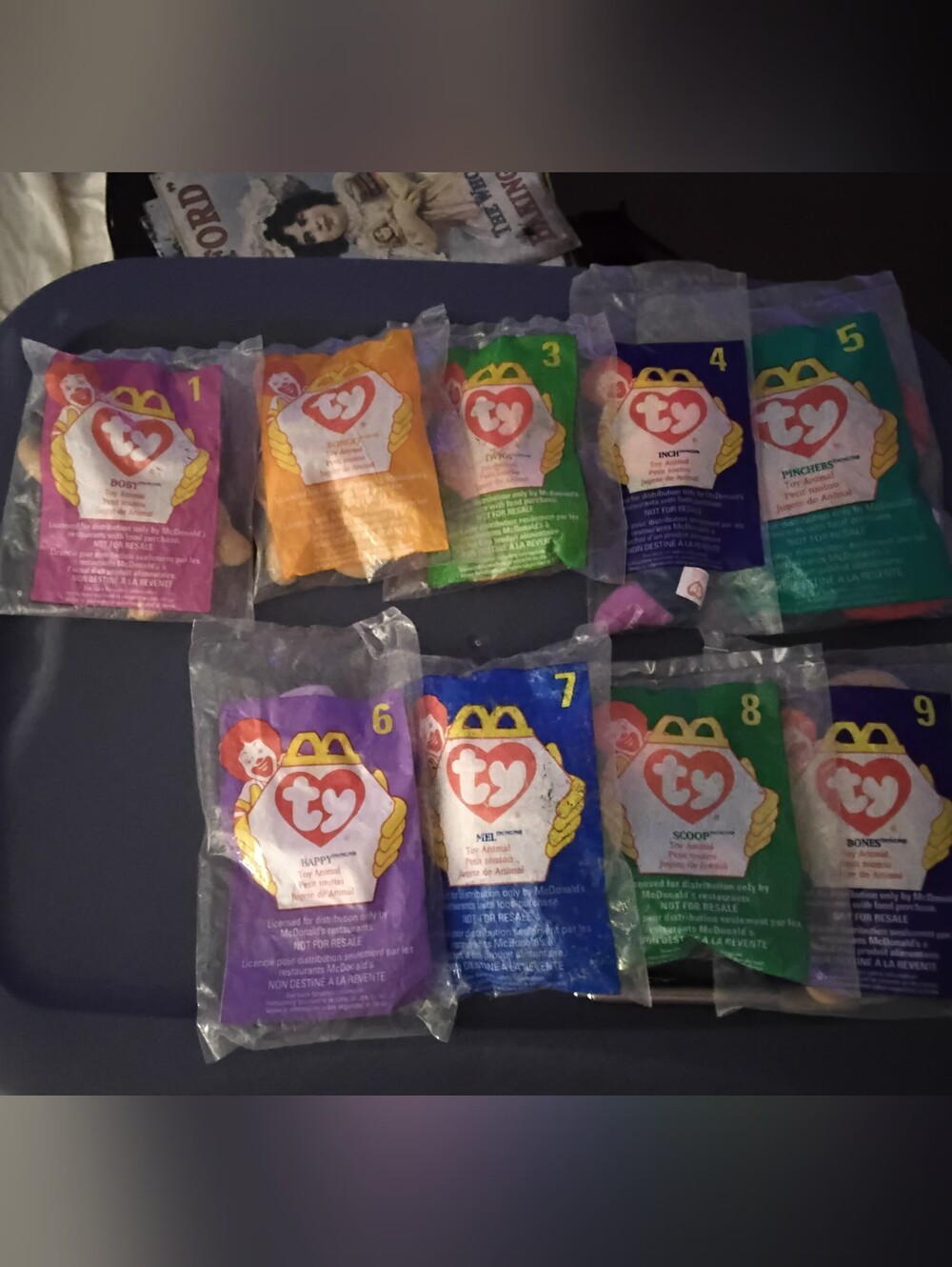 NIB**9 Pc TY Teenie Beanie Babie Collection